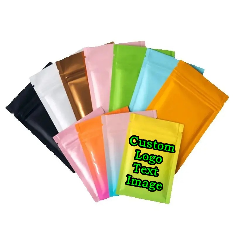 Coffee Tea Images - 200PCS 무광택 플랫 알루미늄 호일 지퍼락