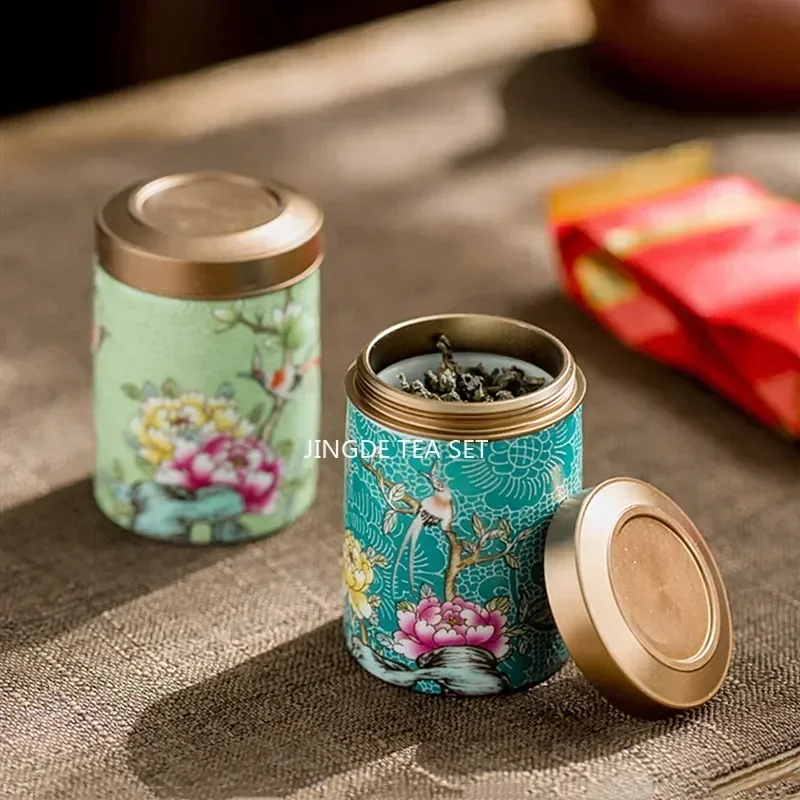 Coffee Tea Jar Set - 부티크 세라믹 차 통, 가정용 보관
