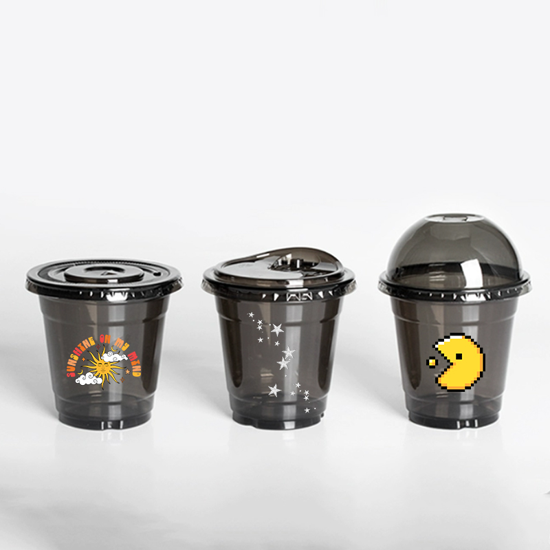 Coffee Tea Day - 로고디스포저블 투명 펫 커피컵, 냉음료컵, 투명