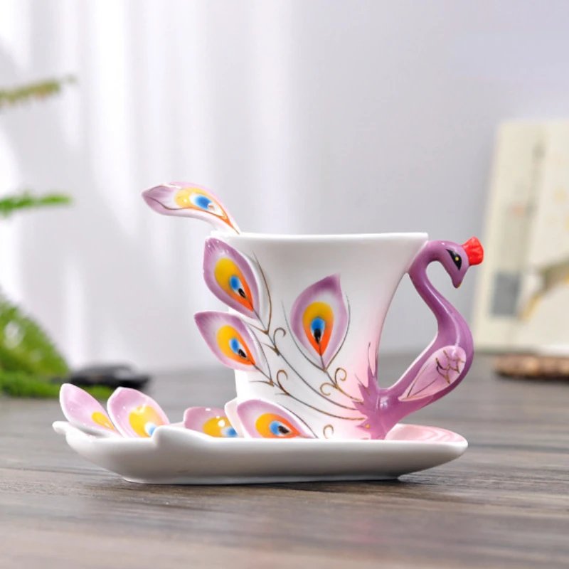 Coffee Tea Difference - 도자기 공작 커피 머그잔, 귀엽고 다른