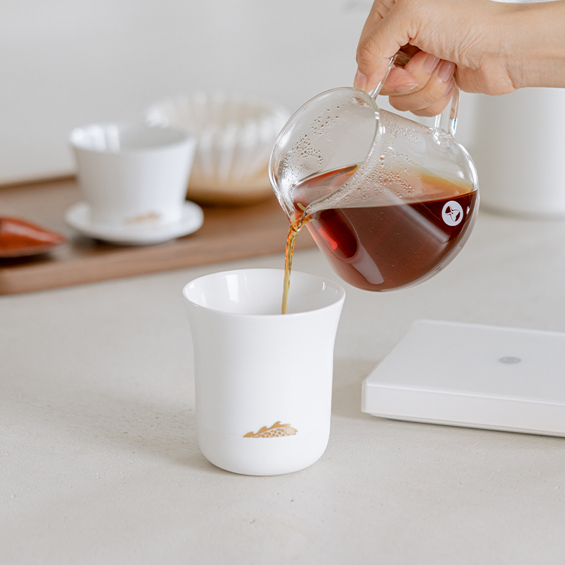 Tea Coffee Pot Set - TIMEMORE 향기 나는 커피 컵, 골든