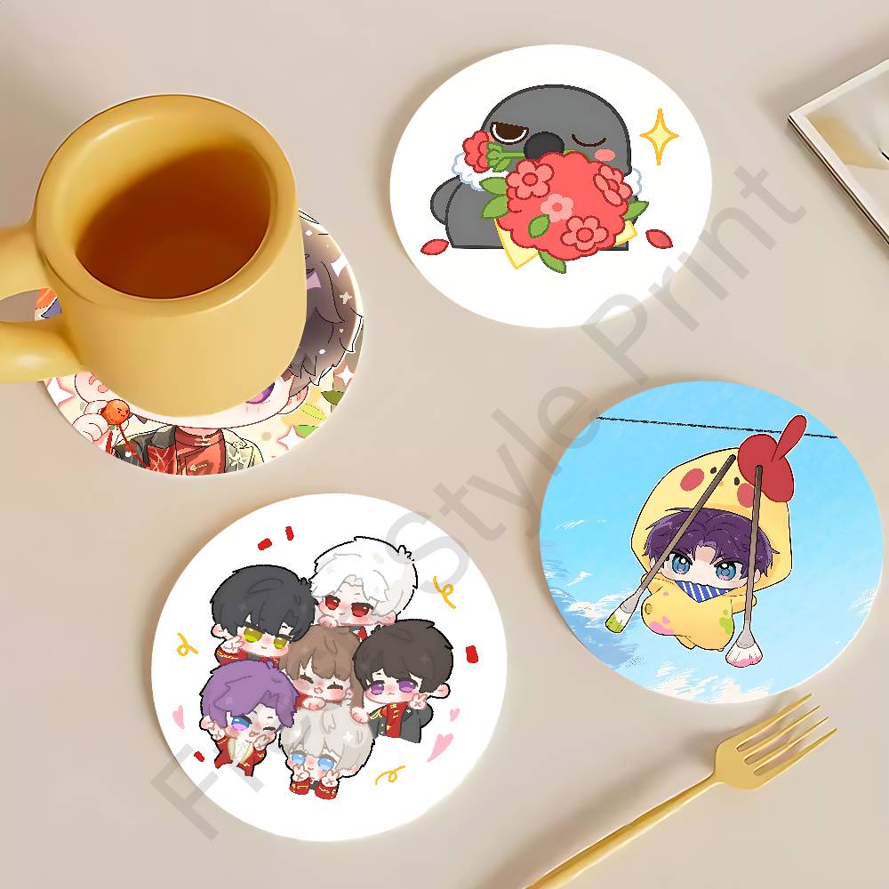 Coffee Tea Love - 치비 L-Love and D-Deepspace 귀여운 디자인의