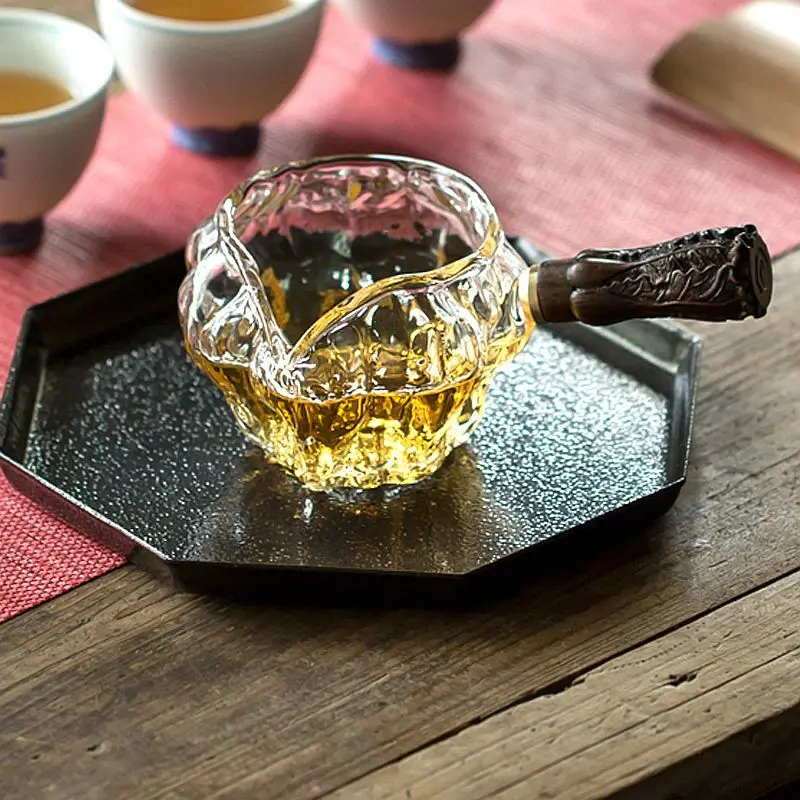 Coffee Tea Decanter - 유리 차 서빙 투수 디켄터, 나무