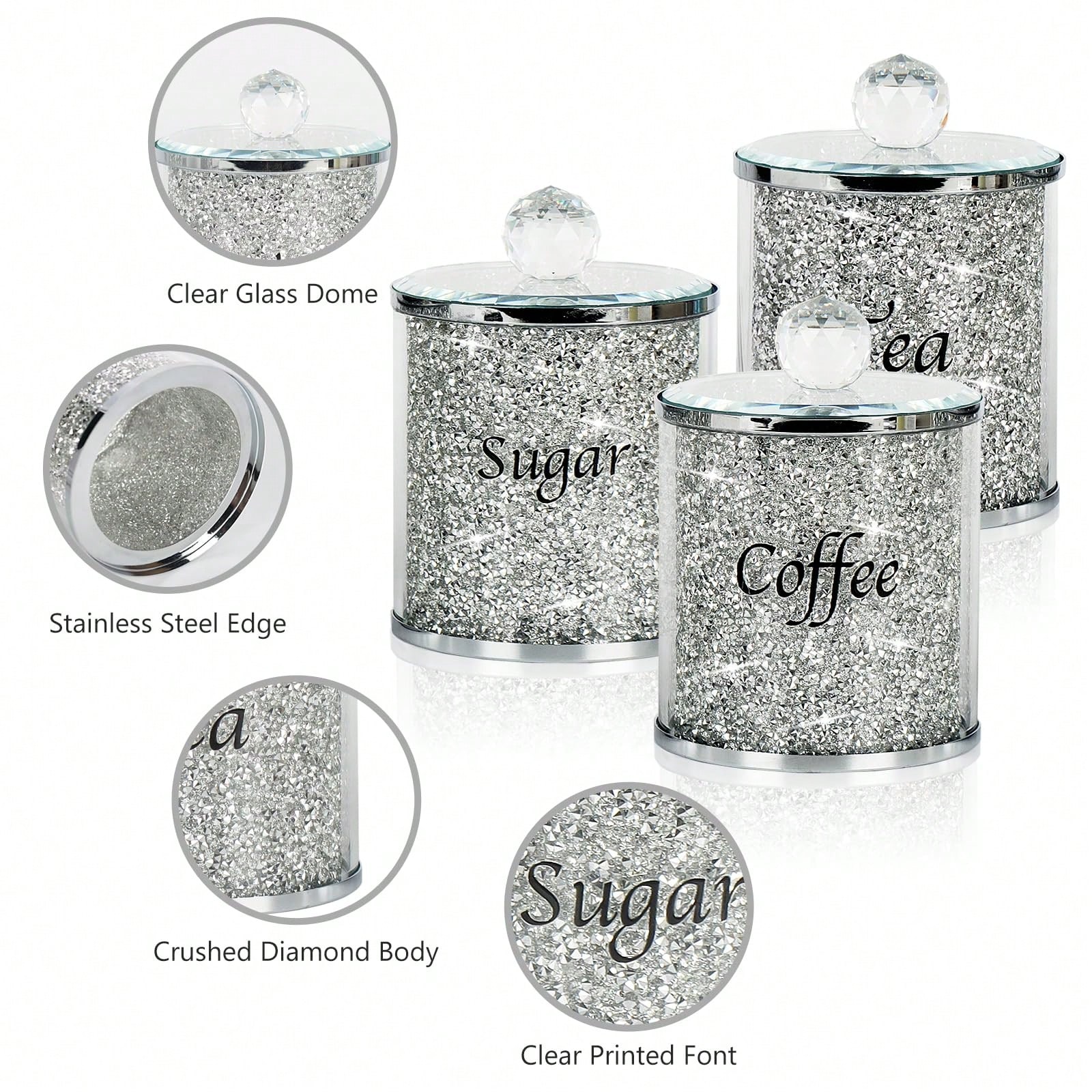 Canister Coffee Sugar Tea - 커피 설탕 차 보관 용기 세트