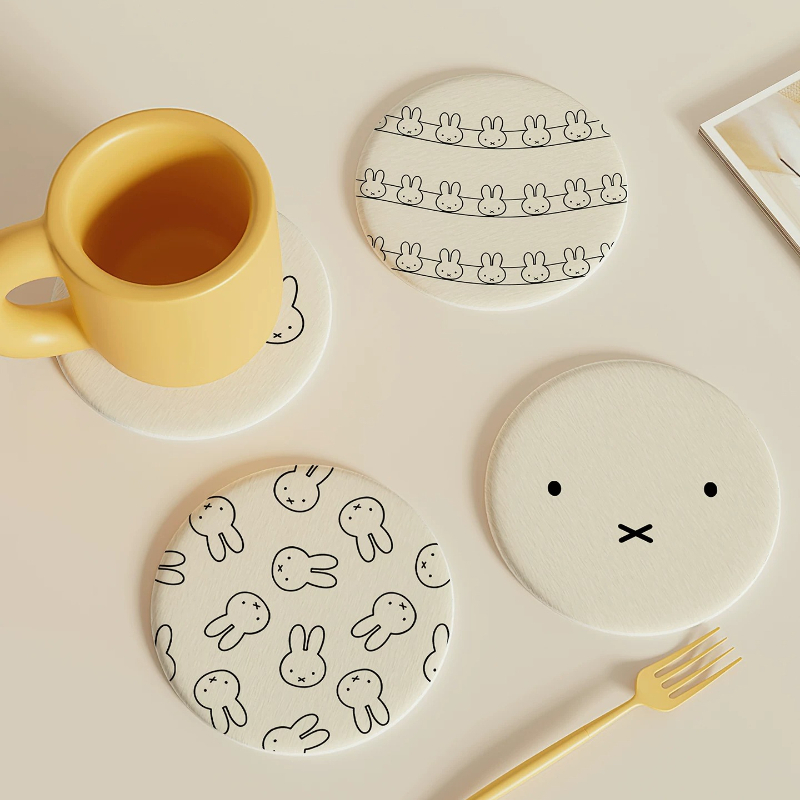 Good Coffee Tea - 미피 카와이 애니메이션 코스터 귀여운 물