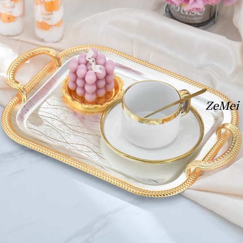 Coffee Tea Break - 프렌치 스타일 금속 과일 트레이, 티