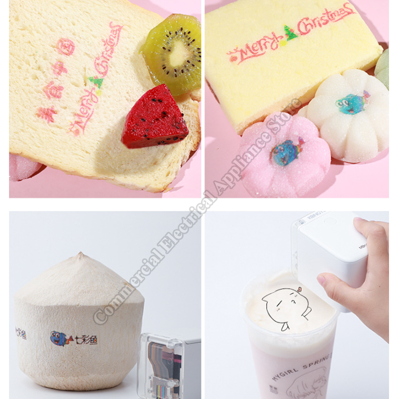 휴대용 식품 프린터 브랜드 이미지가 있는 식품 인쇄기, - Coffee Tea Images 리뷰 및 가격