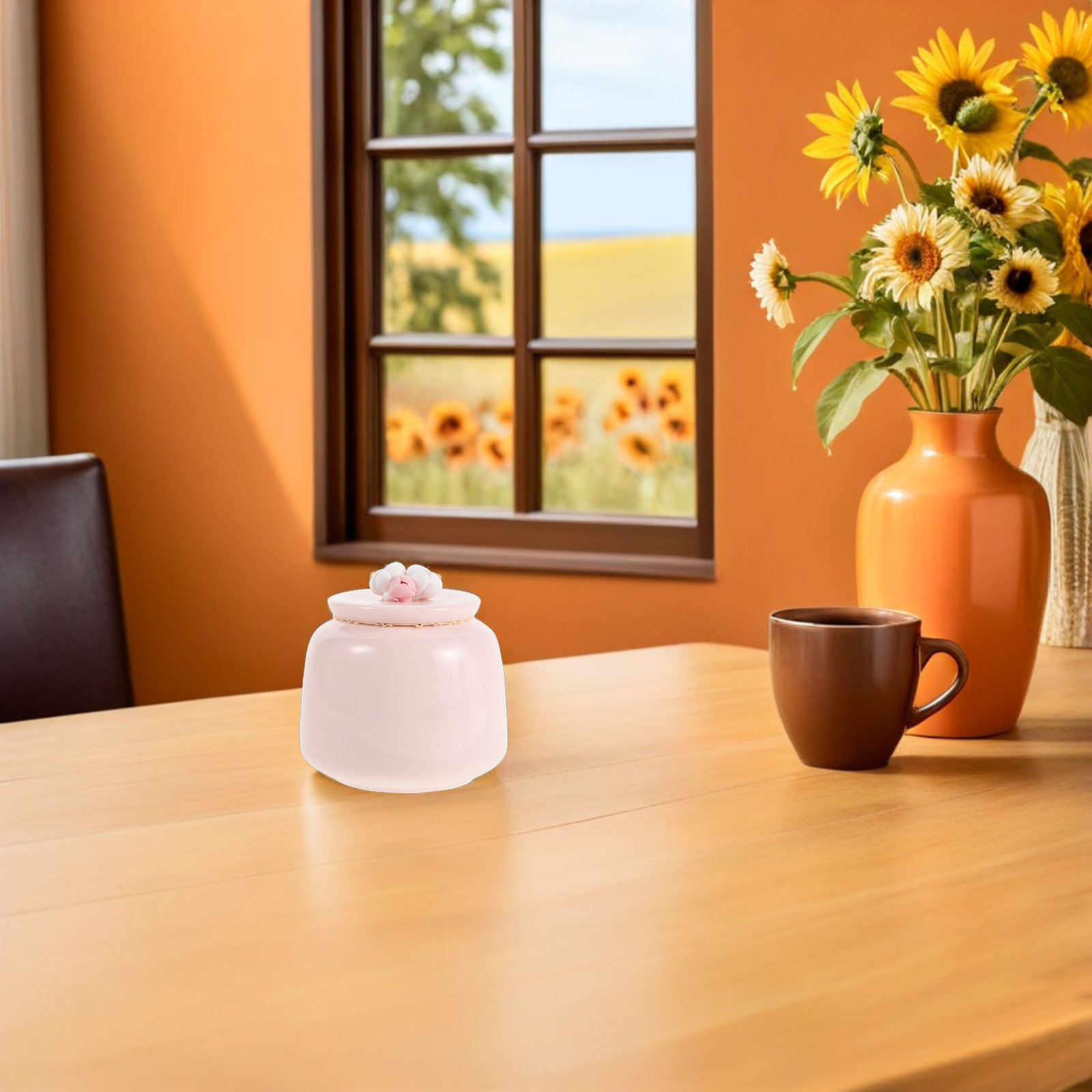 세라믹 차 보관 용기 핑크색 도자기 식품 보관 용기 밀 - Coffee Tea And Leaf 리뷰 및 가격