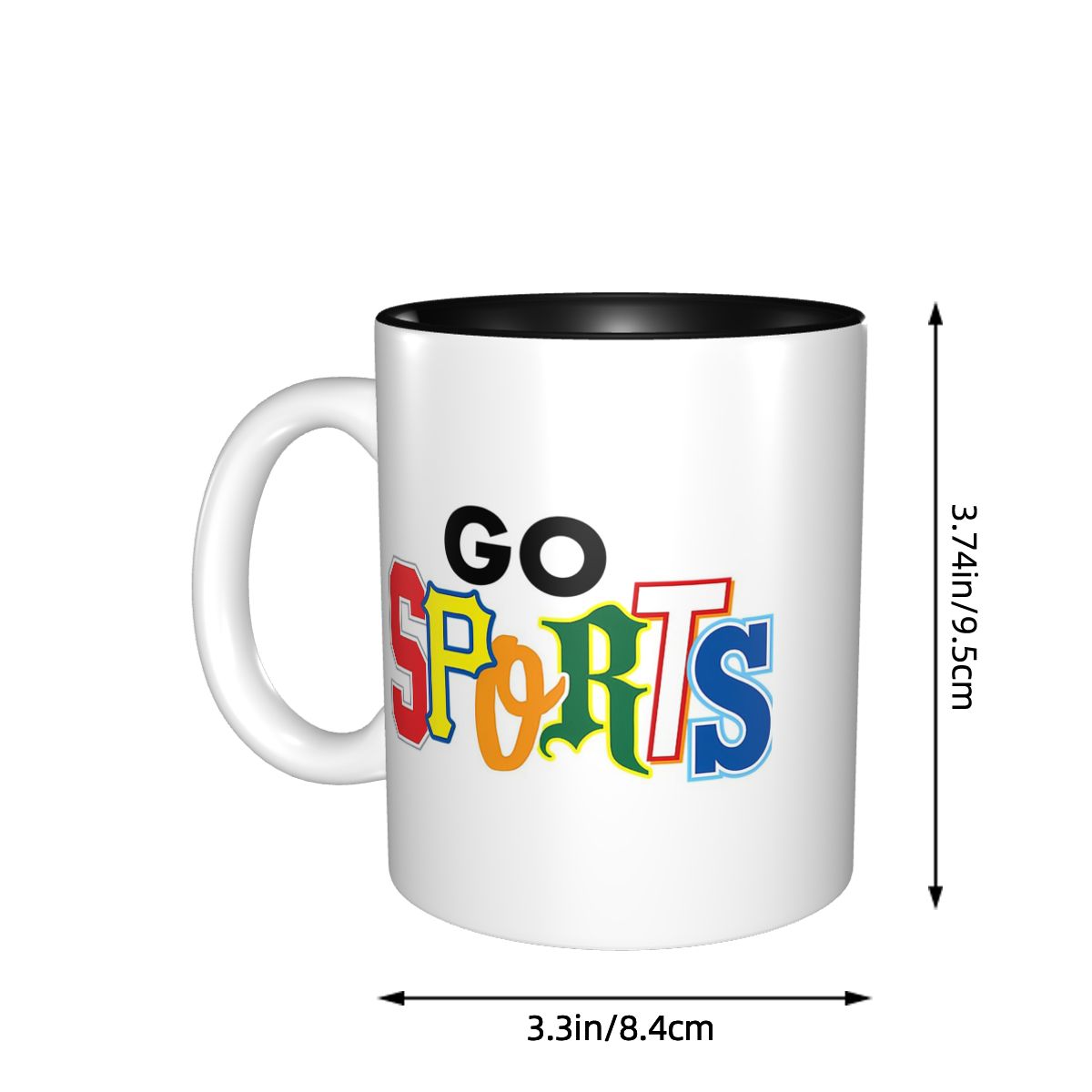 Go Sports 다른 글꼴 스타일 머그 재미있는 세라 - Coffee Tea Difference 리뷰 및 가격