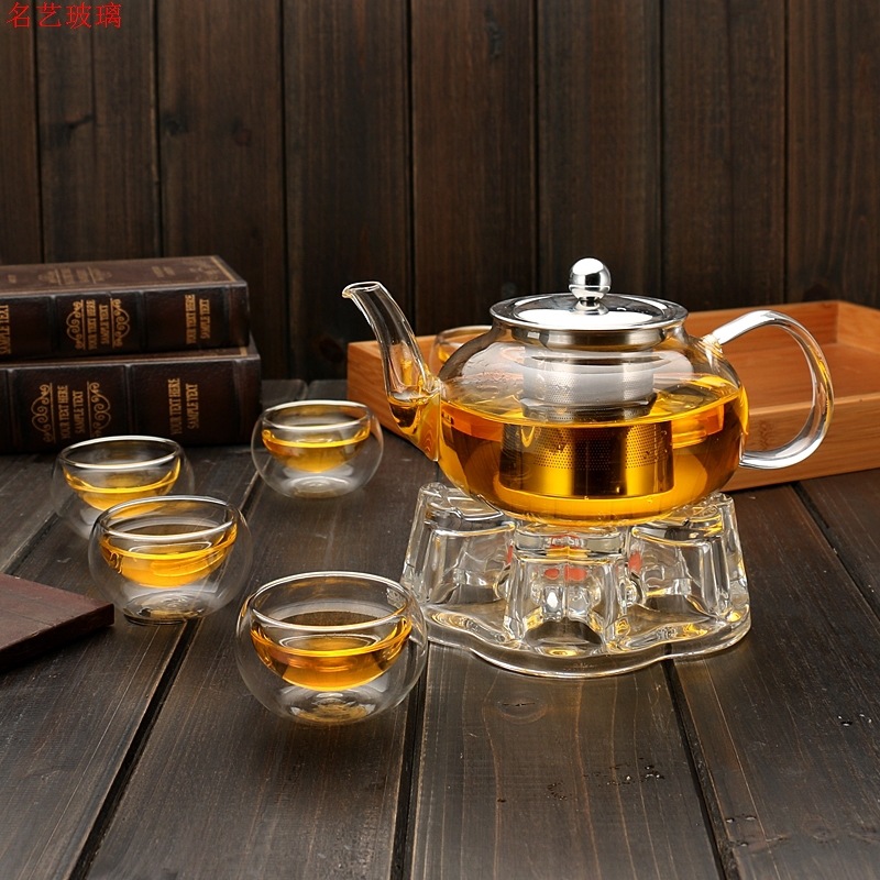 600/800ml 내열 유리 주전자 꽃 차 세트 주전자 - Coffee Tea Jar Set 리뷰 및 가격