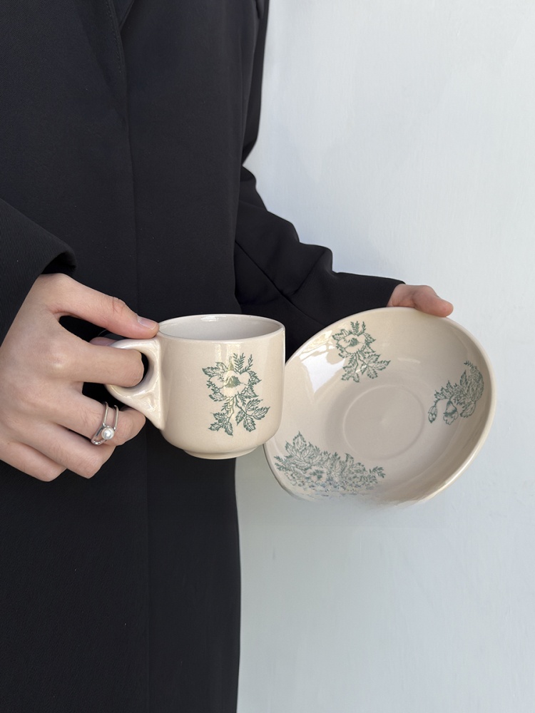 한정판 빈티지 봄 녹색 잎사귀 세라믹 커피잔 애프터눈  - Coffee Tea And Leaf 리뷰 및 가격