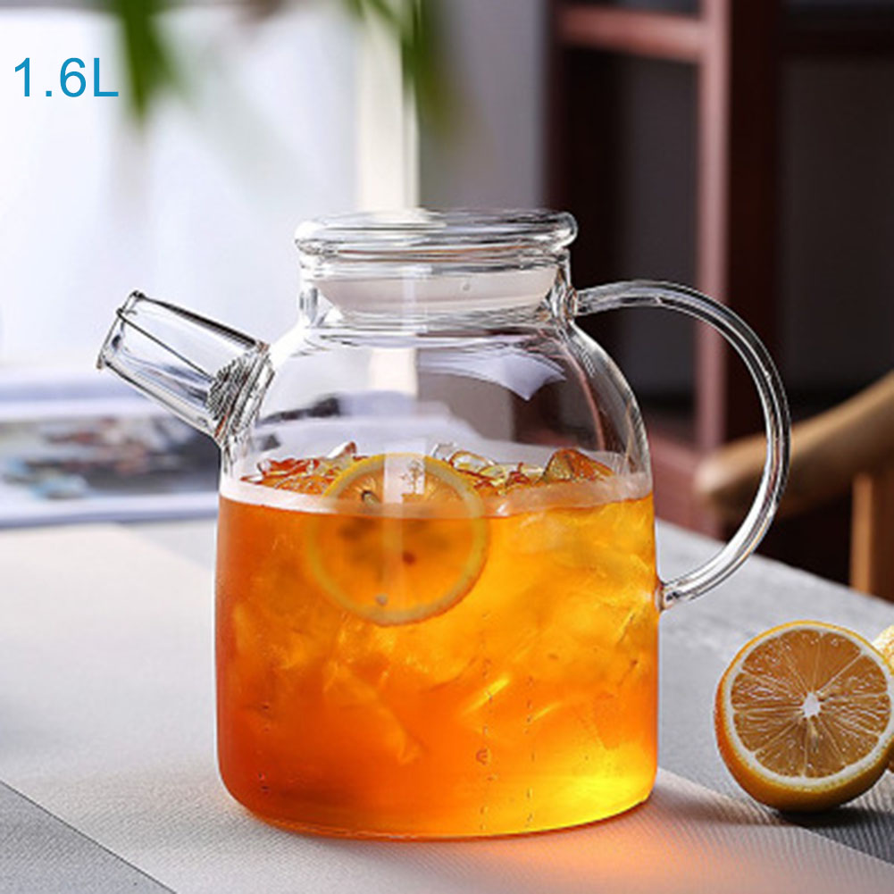 1000/1600ml 투명 붕규산 유리 주전자 내열성  - Coffee Tea Jar Set 리뷰 및 가격