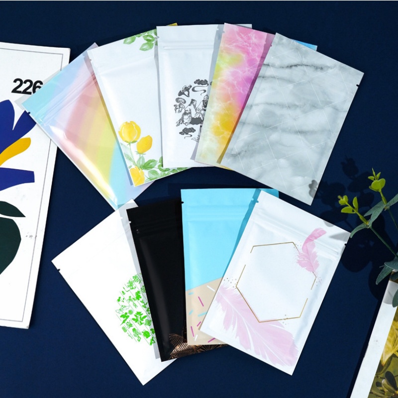 200PCS 플랫 알루미늄 호일 지퍼락 가방 DIY 맞 - Coffee Tea Images 리뷰 및 가격