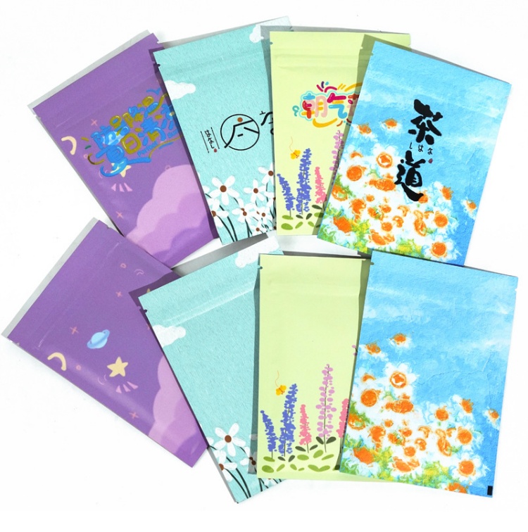 200PCS 플랫 알루미늄 호일 지퍼락 가방 DIY 맞 - Coffee Tea Images 리뷰 및 가격