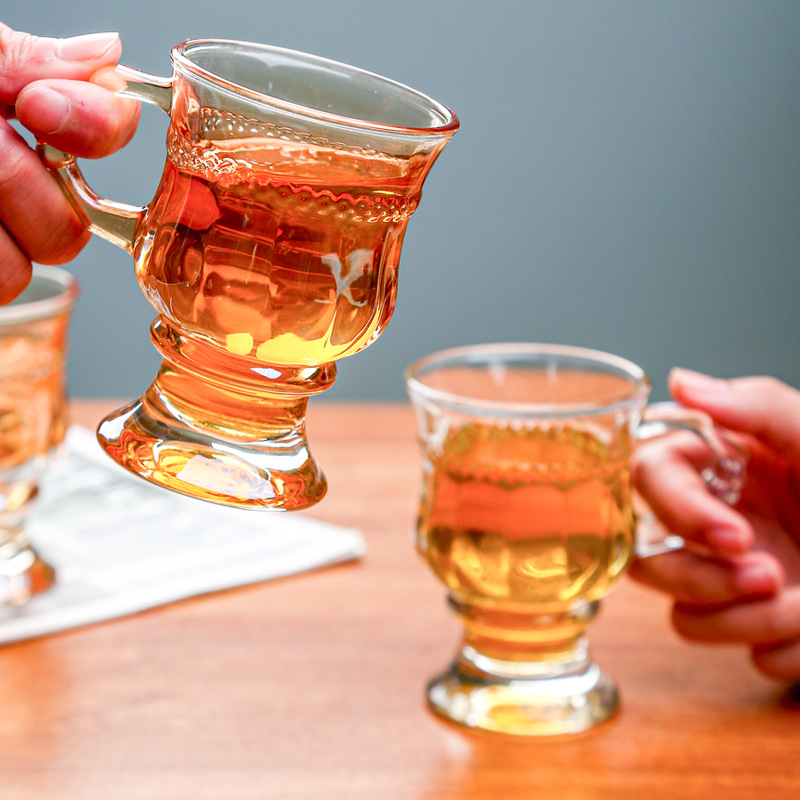 가정용 레트로 유럽풍 커피잔 찻잔 우유잔 유리컵 손잡이 - Good Coffee Tea 리뷰 및 가격