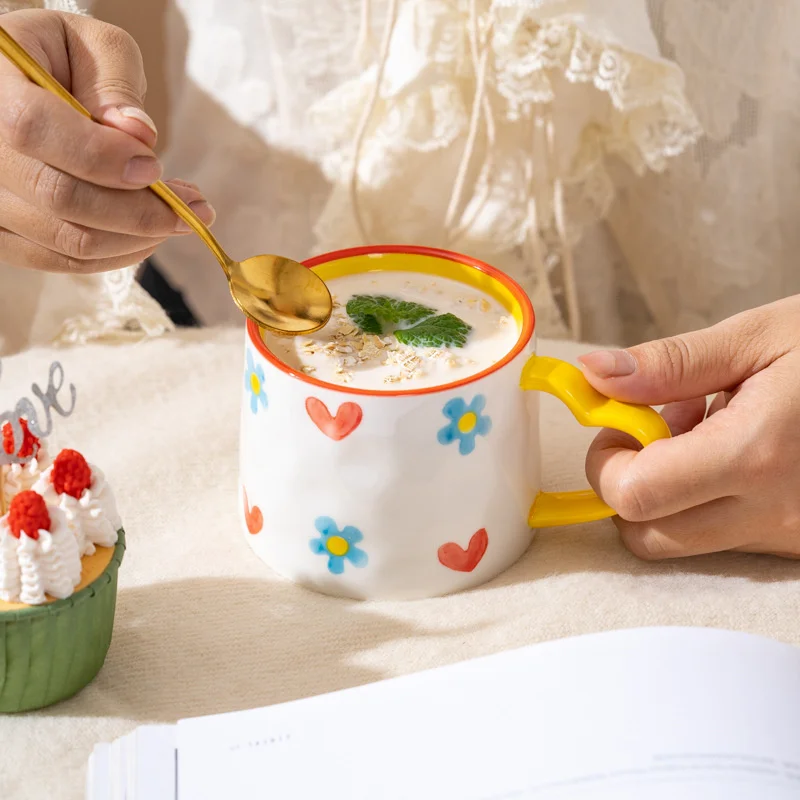 수제 러브 하트 커피 컵, 크리에이티브 세라믹 머그잔, - Coffee Tea Love 리뷰 및 가격