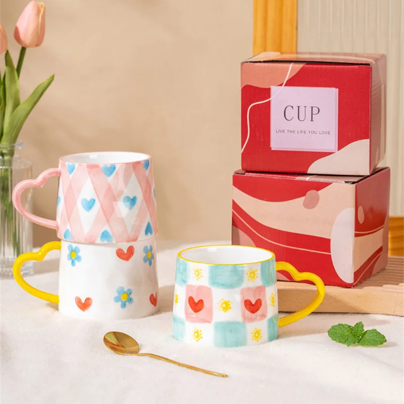수제 러브 하트 커피 컵, 크리에이티브 세라믹 머그잔, - Coffee Tea Love 리뷰 및 가격