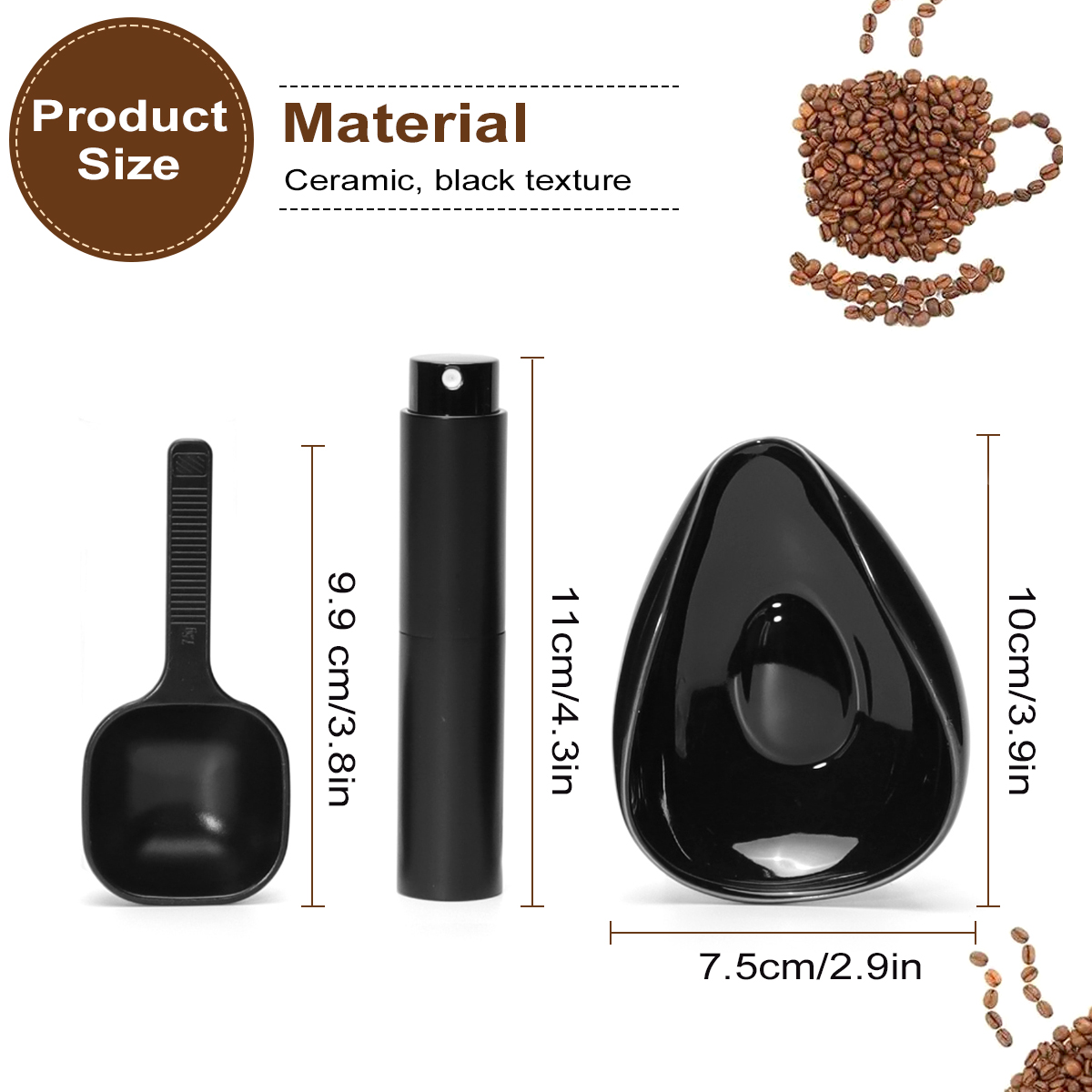 Leeseph 커피 콩 도징 컵 및 스푼 세트, 커피  - Tea Coffee Pot Set 리뷰 및 가격