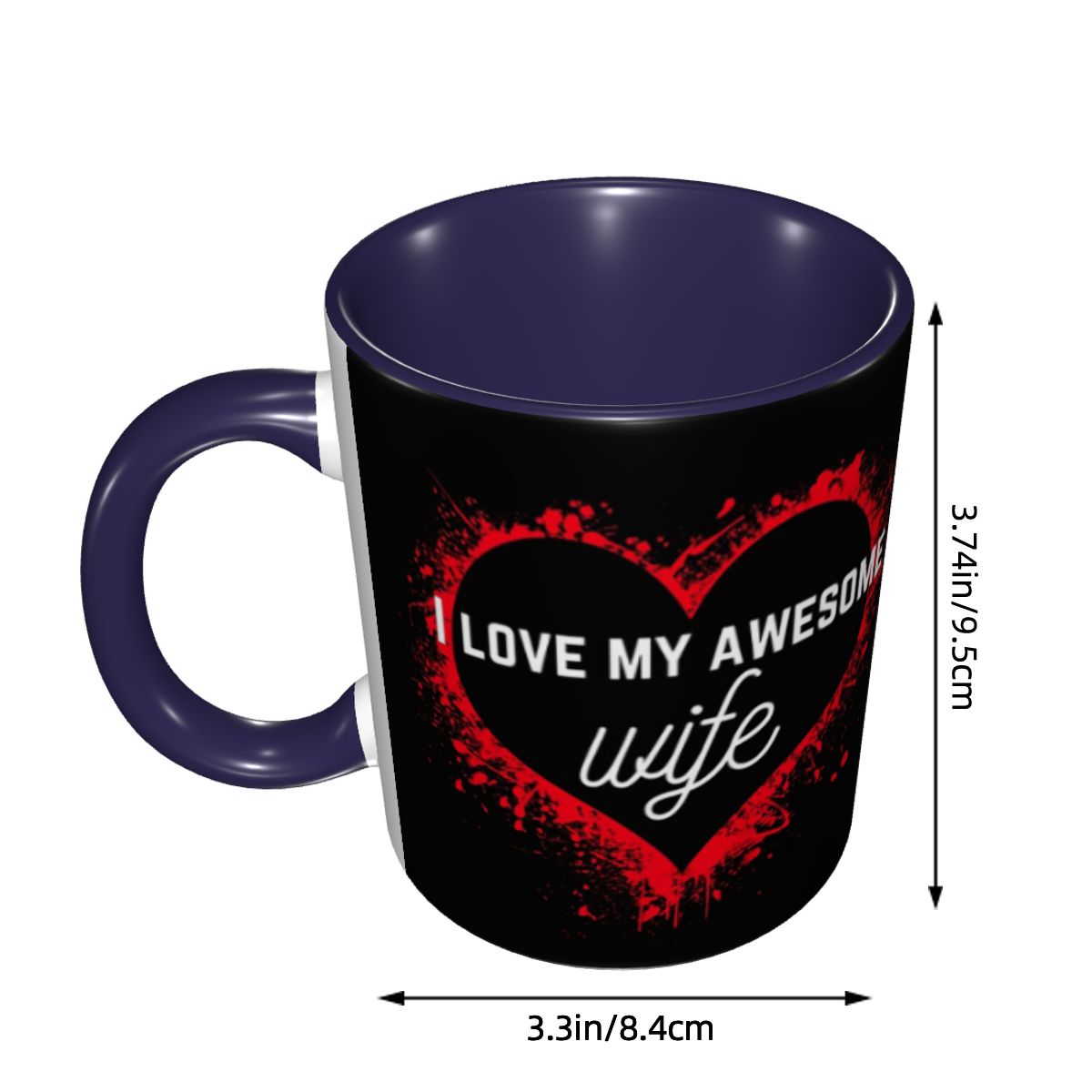 나는 내 멋진 아내를 사랑해요 머그컵 재미있는 세라믹  - Coffee Tea Love 리뷰 및 가격