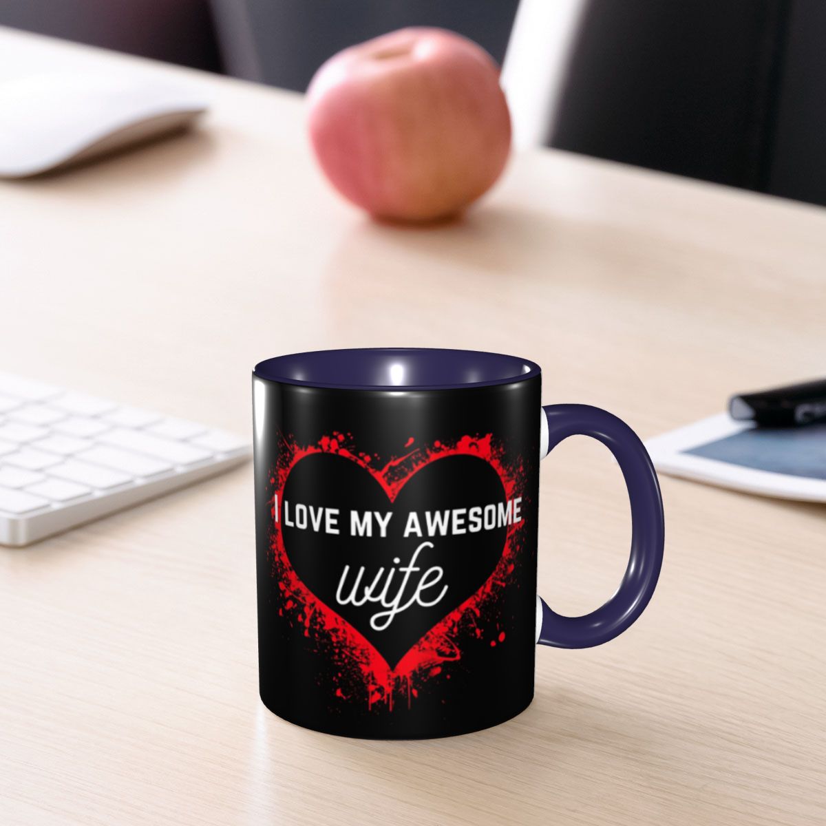 나는 내 멋진 아내를 사랑해요 머그컵 재미있는 세라믹  - Coffee Tea Love 리뷰 및 가격