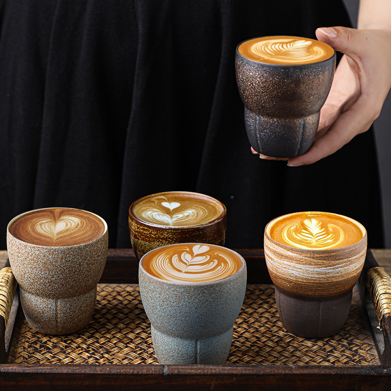일본식 거친 도자기 에스프레소 컵 레트로 세라믹 쿵푸  - Coffee Tea Japan 리뷰 및 가격