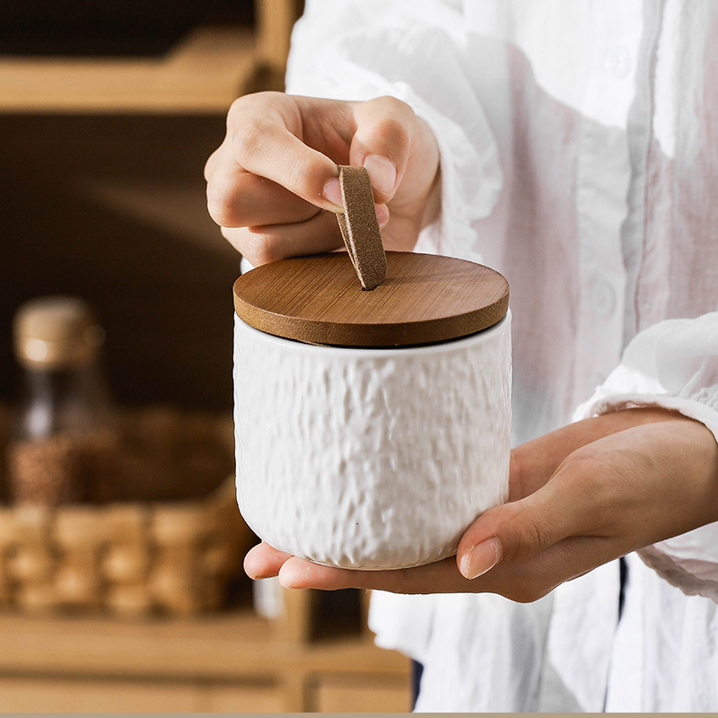 바위 패턴 세라믹 차 저장 용기 커피 설탕 곡물에 대한 - Canister Coffee Sugar Tea 리뷰 및 가격
