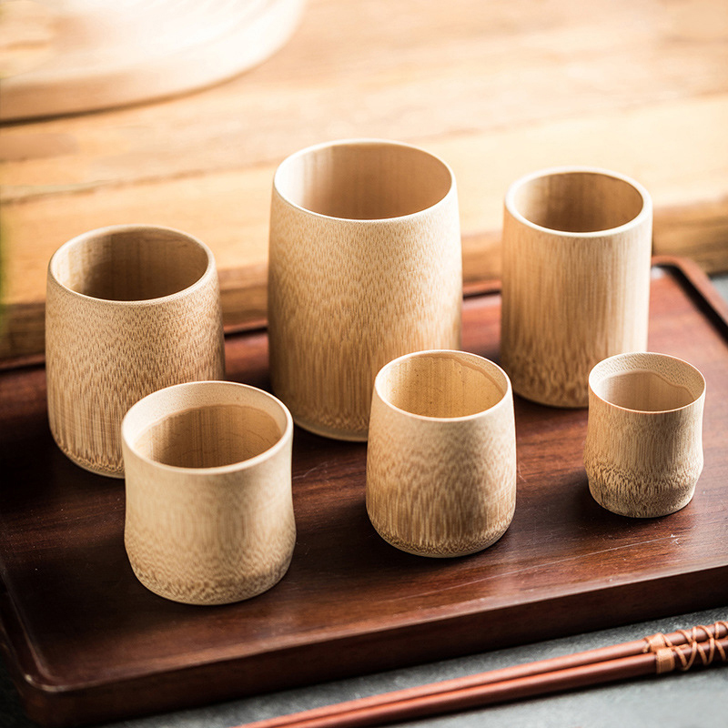 대나무 수제 나무 컵, 천연 조각 물컵, 차 맥주, 커 - Coffee Tea Japan 리뷰 및 가격