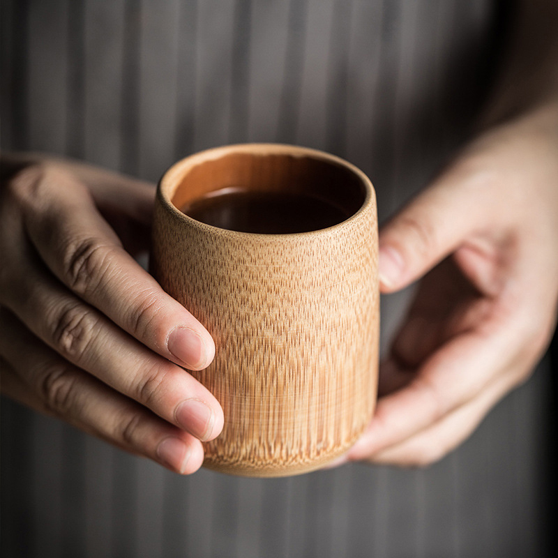 대나무 수제 나무 컵, 천연 조각 물컵, 차 맥주, 커 - Coffee Tea Japan 리뷰 및 가격