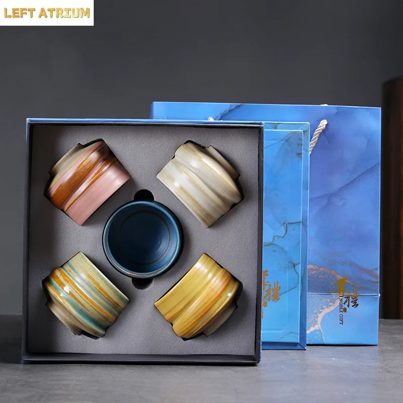거친 질감의 도자기 찻잔 세트, 세라믹 쿵푸 차 세트, - Good Coffee Tea 리뷰 및 가격