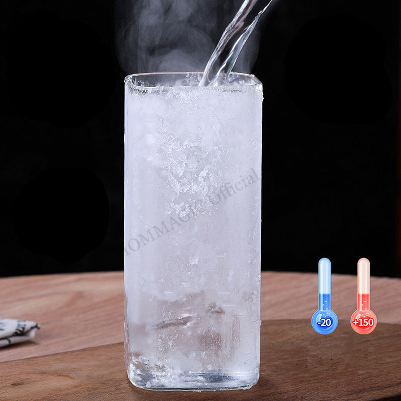 사각 유리 컵, 커피 머그잔, 내열성 물컵, 투명 차  - Water Tea And Coffee 리뷰 및 가격