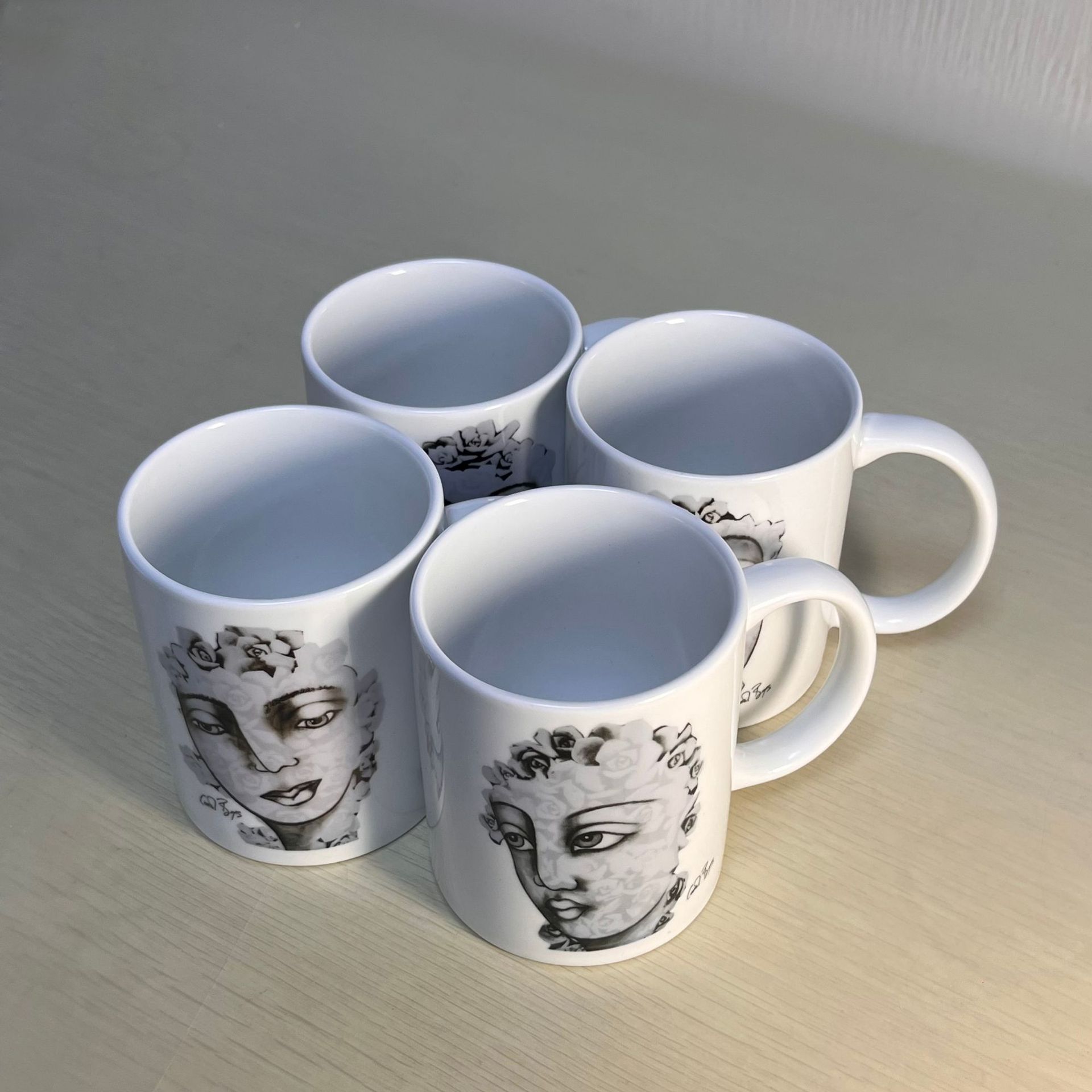 남아공 캐롤 보이즈 세라믹 머그잔, 손으로 그린 캐릭터 - Coffee Tea Images 리뷰 및 가격