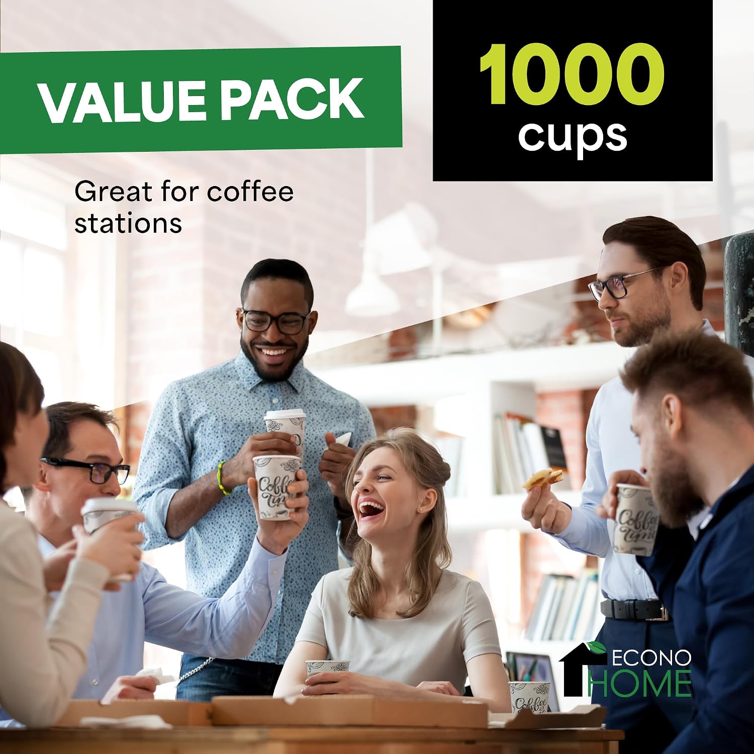 1000팩 8온스 일회용 종이컵 (뜨겁고 차가운 음료, - Coffee Tea Images 리뷰 및 가격