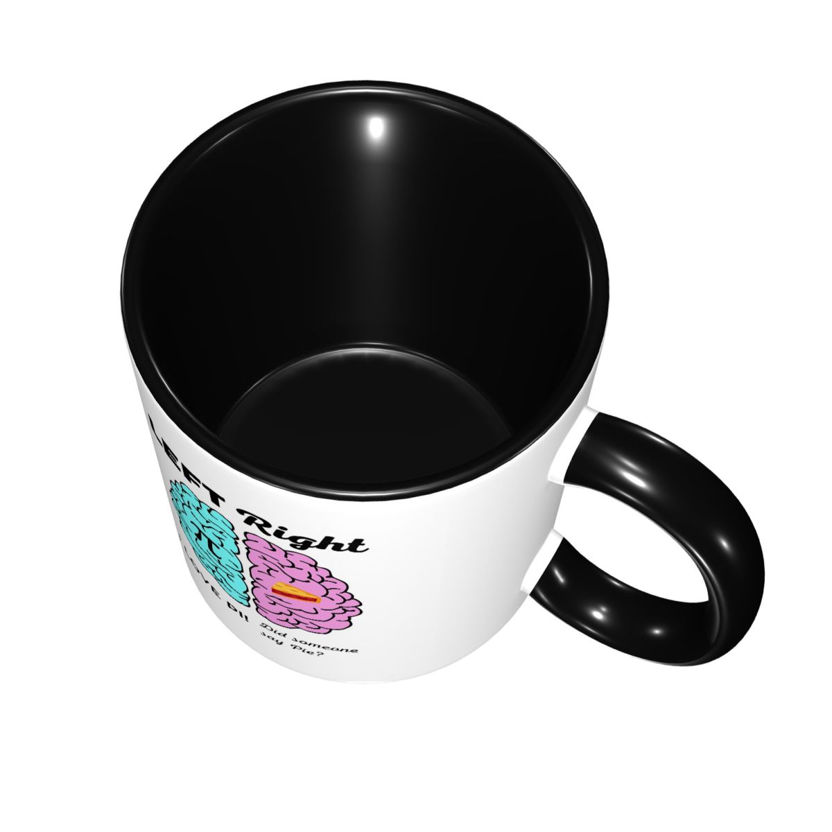 좌뇌 우뇌 반구 파이 파이 수학 농담 머그 재미있는 세 - Coffee Tea Jokes 리뷰 및 가격