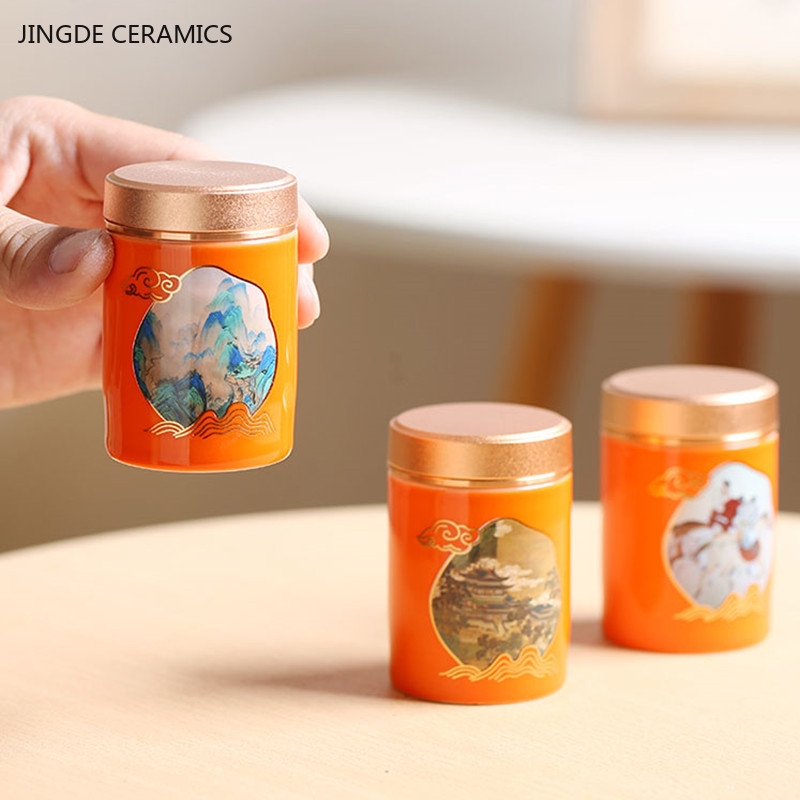 중국 휴대용 여행 차 캐디 Pu 'er 밀폐 항아리 세 - Coffee Tea Jar Set 리뷰 및 가격