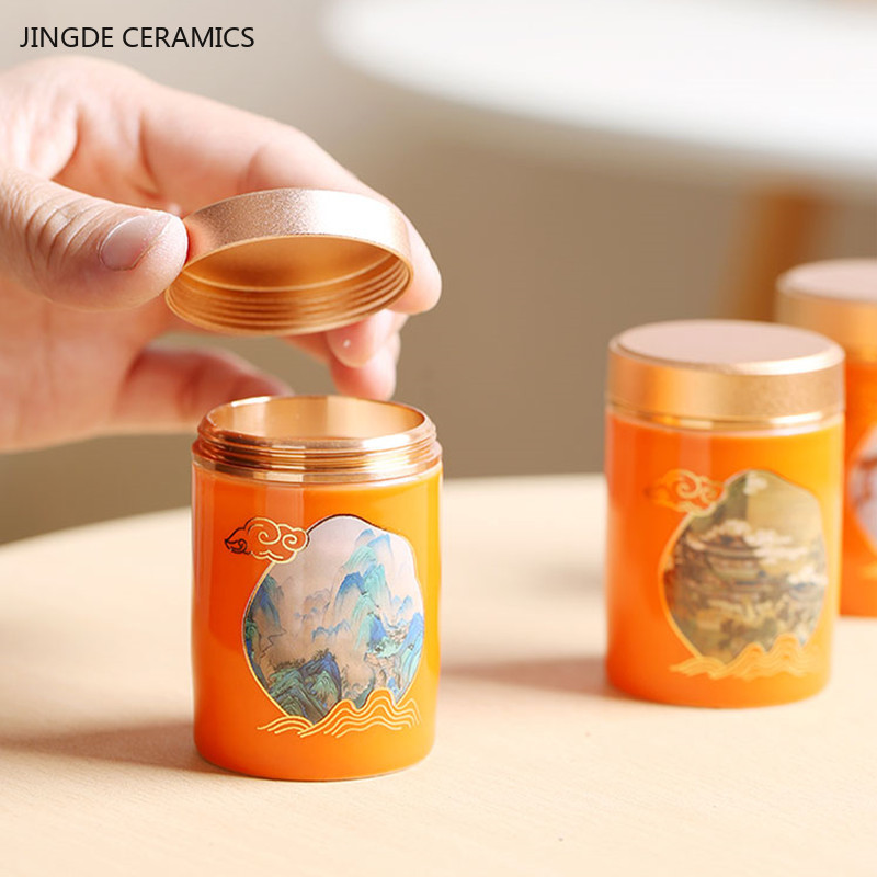 중국 휴대용 여행 차 캐디 Pu 'er 밀폐 항아리 세 - Coffee Tea Jar Set 리뷰 및 가격