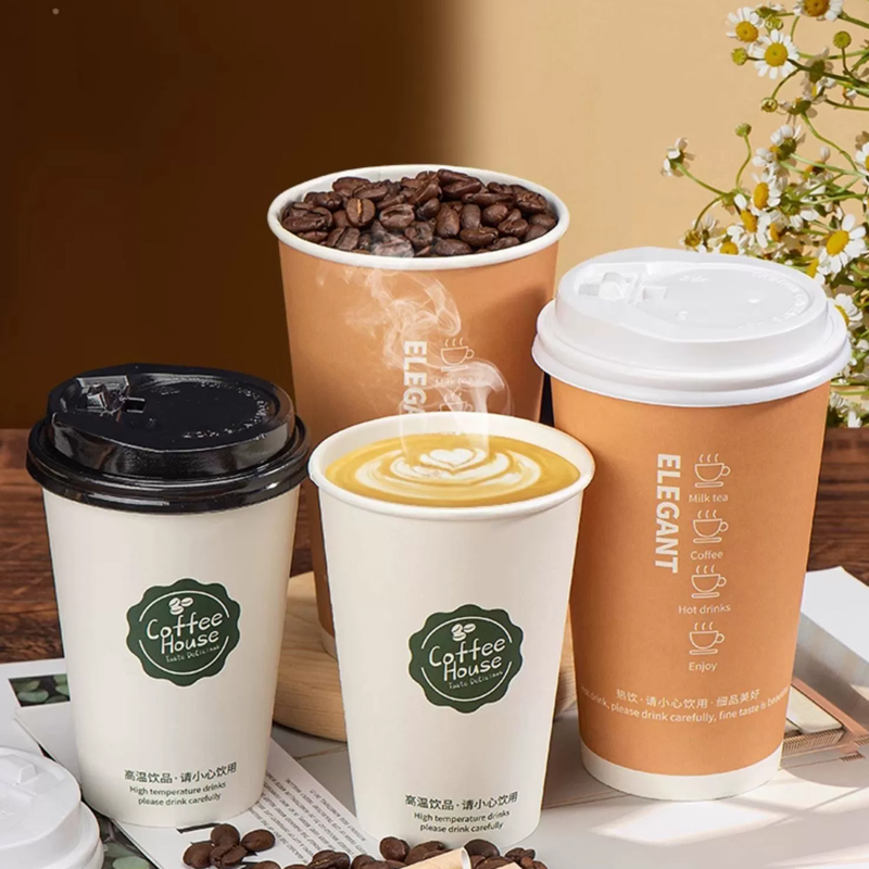 맞춤형 두꺼운 일회용 우유, 커피 핫 음료 차 종이 컵 - Coffee Tea Day 리뷰 및 가격