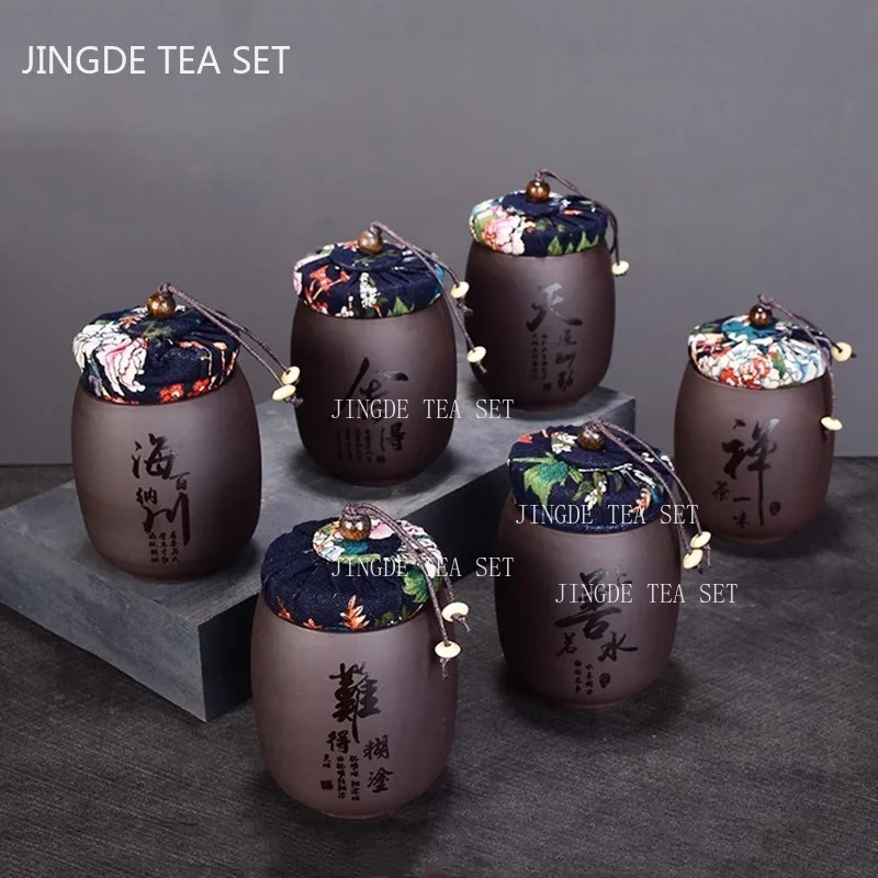 중국어 보라색 모래 작은 차 항아리 홈 차 주최자 휴대 - Coffee Tea Jar Set 리뷰 및 가격