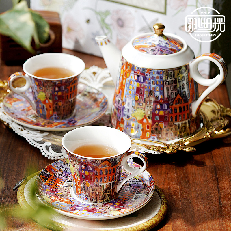 정교한 고급 영국식 애프터눈 티 세트, 유럽식 커피 포 - Tea Coffee Pot Set 리뷰 및 가격